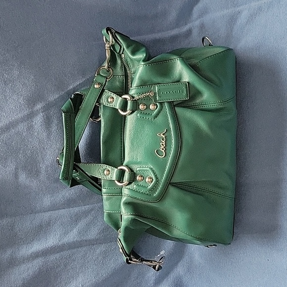 Coach bag satchel green blue NWT - Picture 1 of 7